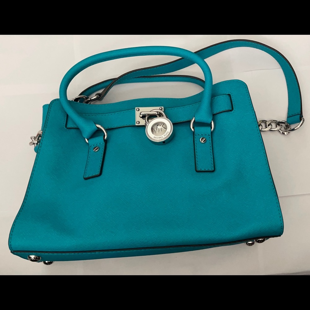 Michael Kors Turquoise Shoulder/Hand Bag